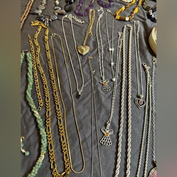 Jewelry mystery Box lot re-seller lot costume fashion semi-precious 11 pieces + - Picture 10 of 17